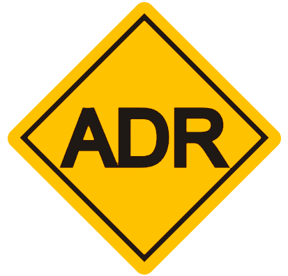Logo ADR mercancias peligrosas